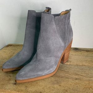 Marc Fisher Gray Suede Ankle Boots